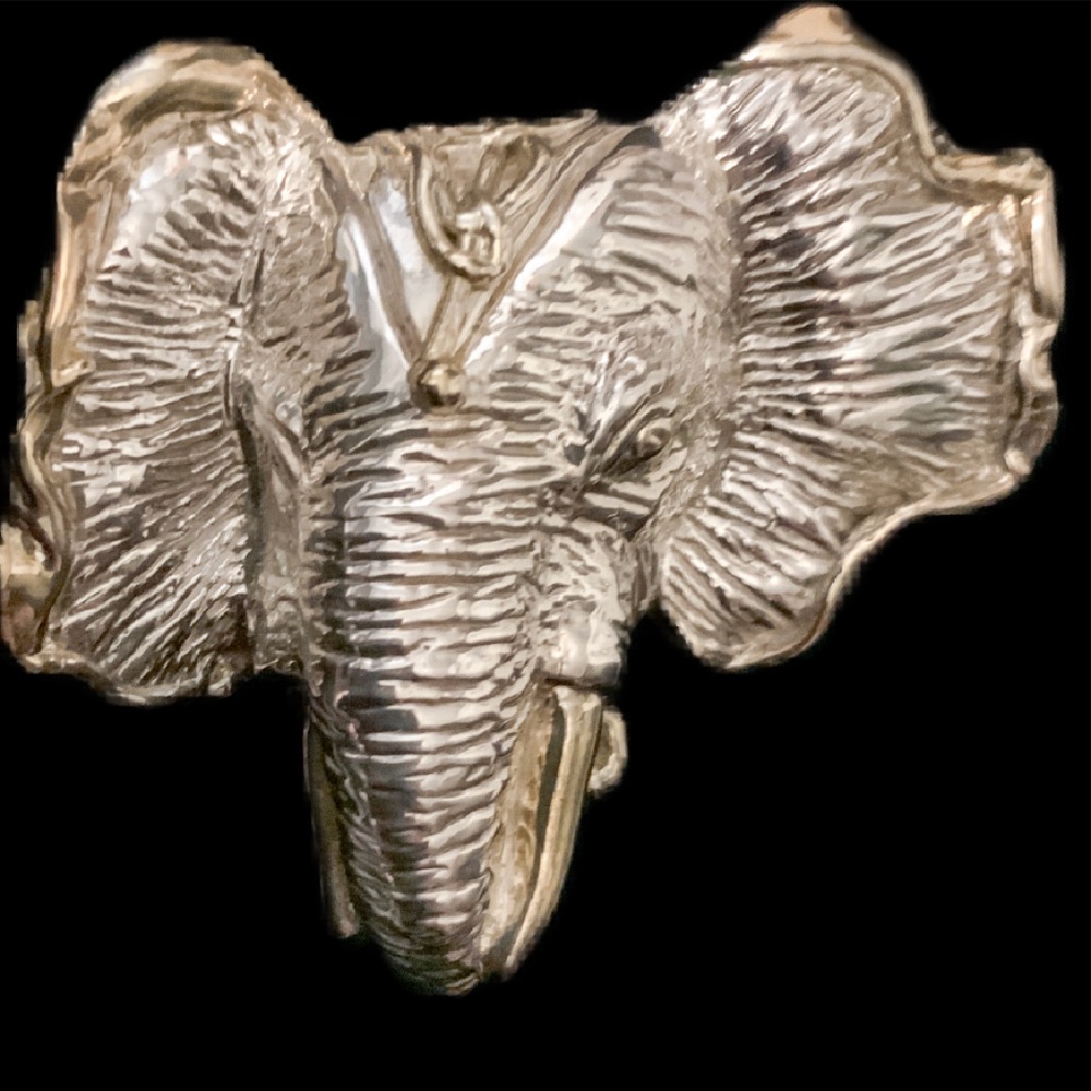 Rare Sterling Elephant Brooch